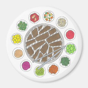 Imã Churrasco coreano Barbecue - Comida de Banchan tor