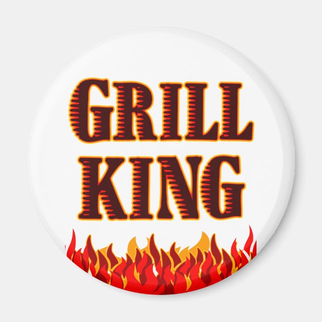 Imã Churrasco Grill King Say Magnet (Frente)