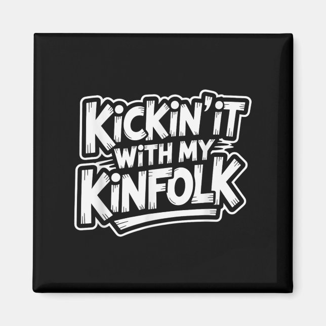 Imã Chute Com Minha Reunião Familiar Engraçada Do Kinf (Frente)