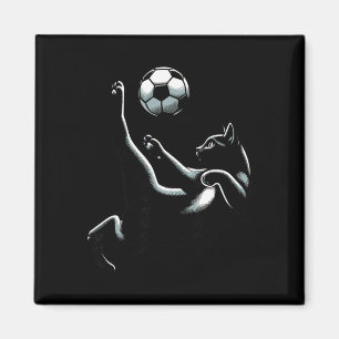 Imã Chute de Bicicleta do Gato Preto - Fãs de Futebol