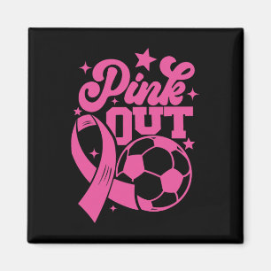 Imã Chute Rosa Para Futebol de Cura de Câncer de Mama