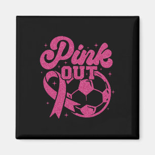 Imã Chute Rosa Para o Futebol da Cura do Câncer de Mam