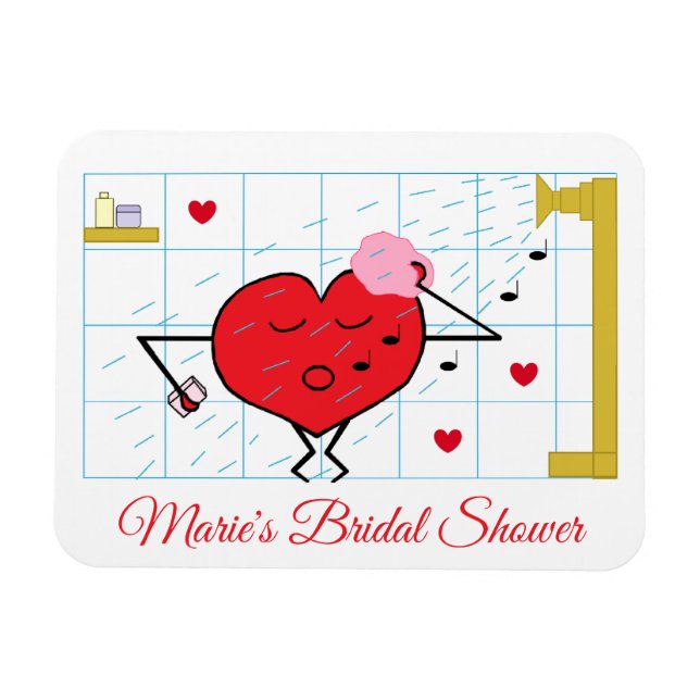 Ímã Chuva de Amor para a Noiva (Horizontal)