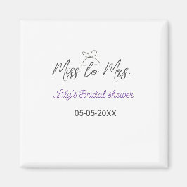 Imã Chuva de presentes de Miss para Mrs adicionar nome