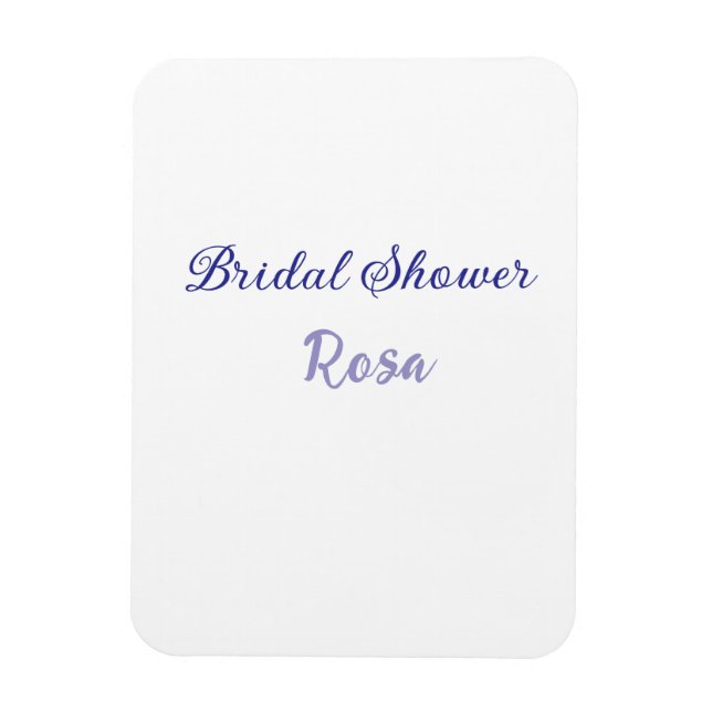 Ímã Chuva de presentes roxa para noiva adicionar nome  (Vertical)
