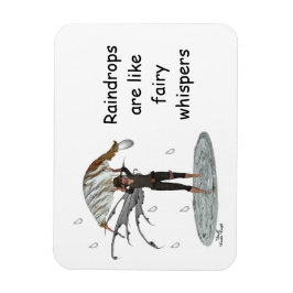 Ímã Chuva Fada De Menino Com Lenha Flexível