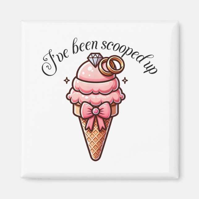 Imã Chuveiro de Noiva 'Fui Levantada' Com Coquette B (Frente)