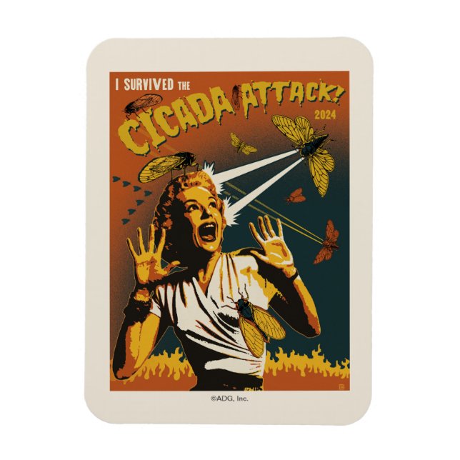 Ímã Cicada Gritando Lady 2024 (Vertical)