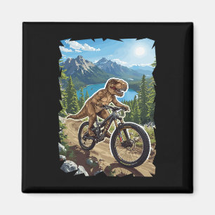 Imã Ciclismo de Montanha Dinossauro Através da Trilha 