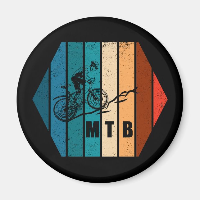 Imã Ciclismo de Montanha Vintage Downhill MTB (Frente)