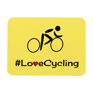 Ímã Ciclista do slogan do ciclismo do amor