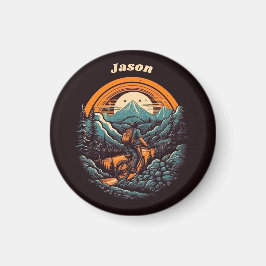 Imã Ciclo de vida, retro personalizável