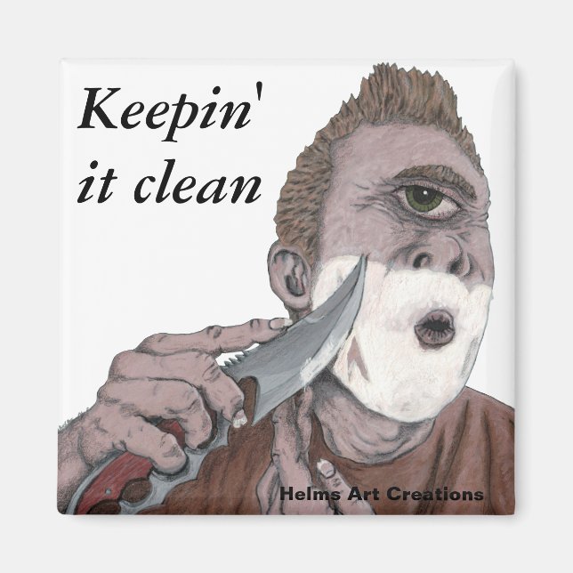 Imã Ciclope Grego Knife Refrigerador de Barras (Frente)