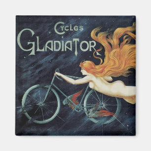 Imã Ciclos Gladiadores, Arte Vitoriana Vintage Nouveau