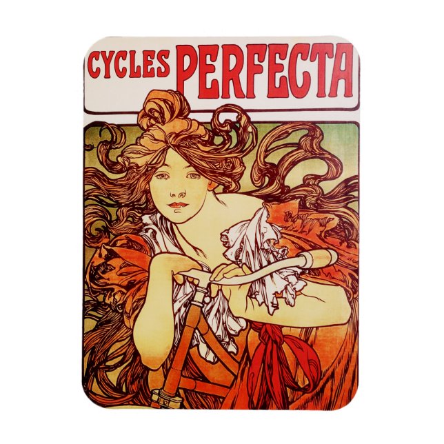 Ímã Ciclos Perfecta de Alphonse Mucha (Vertical)
