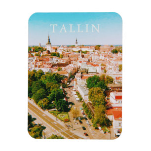 Ímã Cidade Antiga de Tallinn, Estônia, Arte Municipal