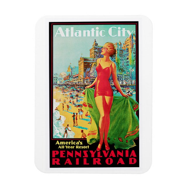 Ímã Cidade Atlântica ~ O Ano todo (Vertical)