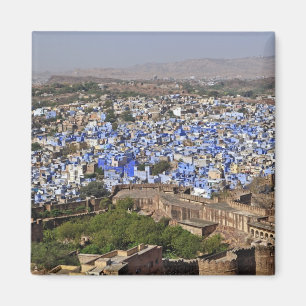 Imã Cidade Azul vista do Forte Mehrangarh / Jodhpur,