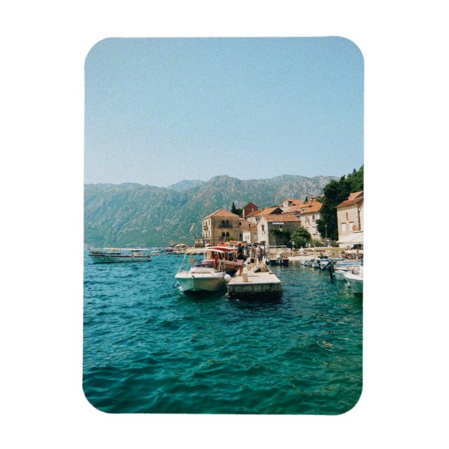 Ímã Cidade costeira de Perast, Montenegro (Vertical)