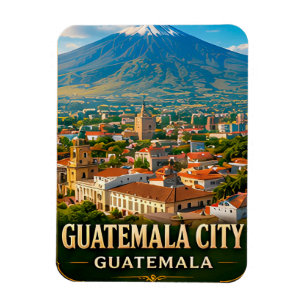 Ímã Cidade da Guatemala Vulcão Patrimônio Maia Viagem