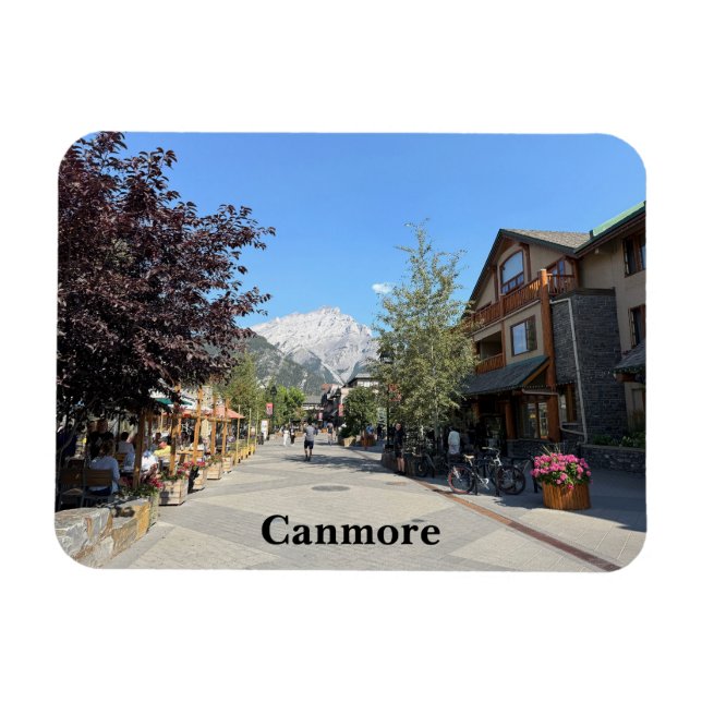 Ímã Cidade de Canmore em Alberta Canadá (Horizontal)