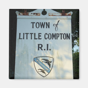 Imã Cidade de Compton pequeno, sinal de madeira de RI