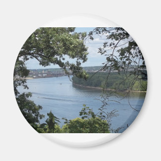 Imã Cidade de Dubuque, Iowa no rio Mississippi