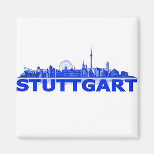 Imã Cidade de Estugarda Skyline - íman
