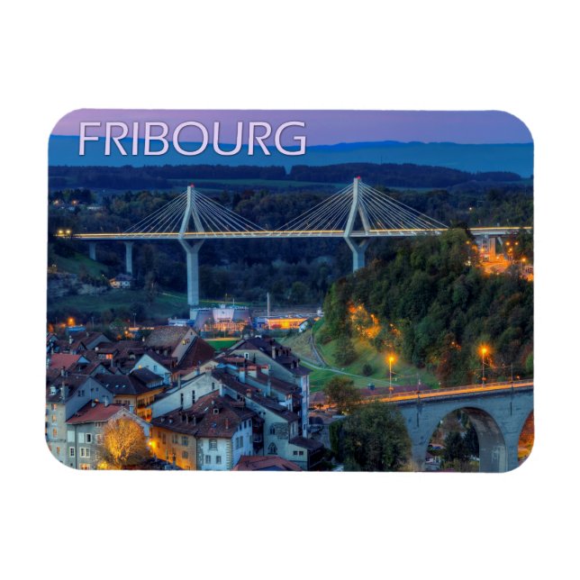 Ímã cidade de Fribourg, Suiça (Horizontal)