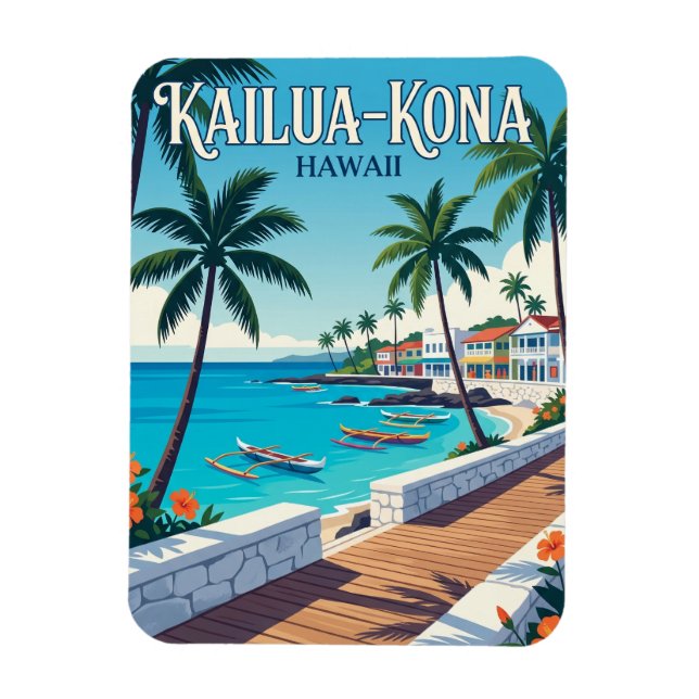 Ímã Cidade de Kailua-Kona no Havaí (Vertical)