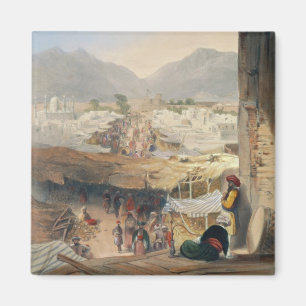 Imã Cidade de Kandahar, de seu bazar principal e de
