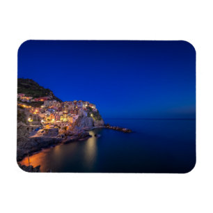Ímã Cidade de Manarola no Cinque Terre na noite