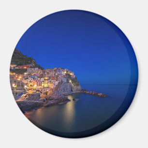 Imã Cidade de Manarola no Cinque Terre na noite