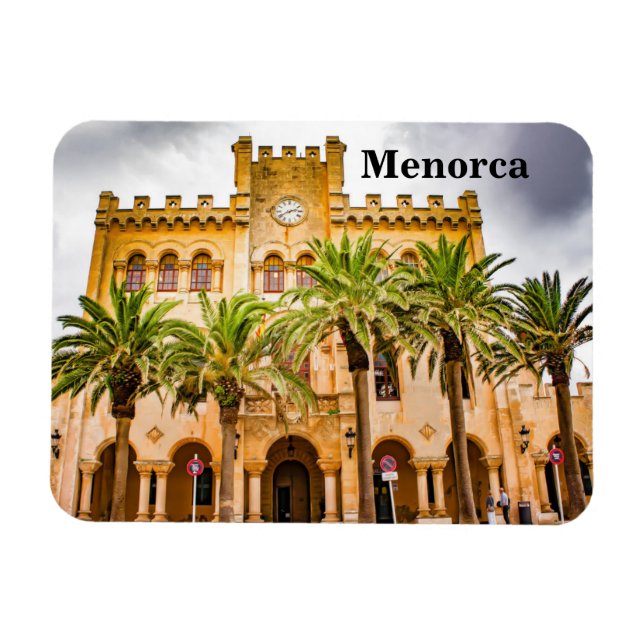 Ímã Cidade de Menorca, Ciutadella Viagem Souvenir (Horizontal)