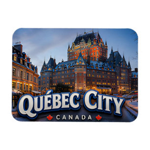 Ímã Cidade de Quebec Canadá Centro Histórico Viagem 🏰