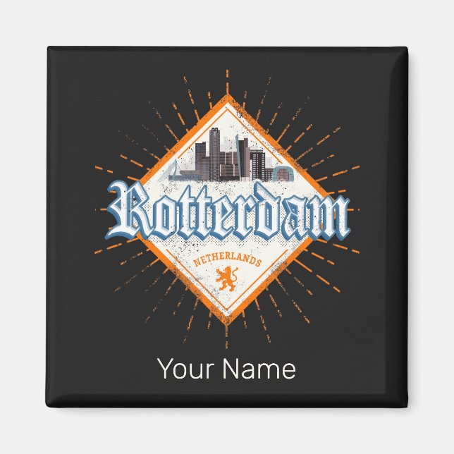 Imã Cidade de Roterdão, Países Baixos Skyline - Holand (Frente)