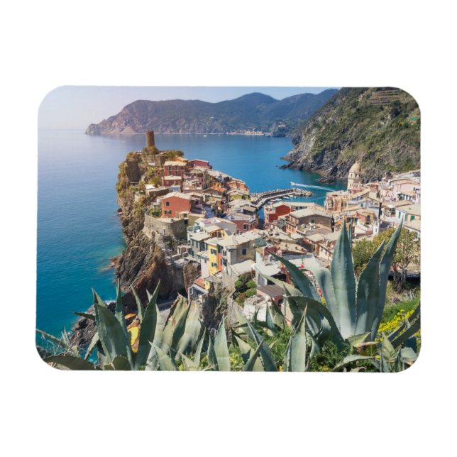 Ímã Cidade de Vernazza no Cinque Terre (Horizontal)