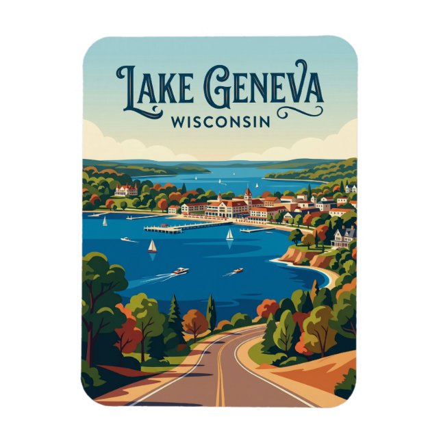 Ímã Cidade de Wisconsin EUA (Vertical)