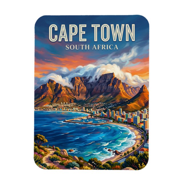 Ímã Cidade do Cabo África do Sul (Vertical)