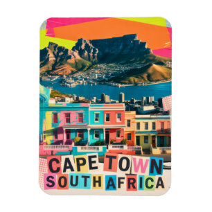 Ímã Cidade do Cabo Paisagem Bo-Kaap África do Sul Viag