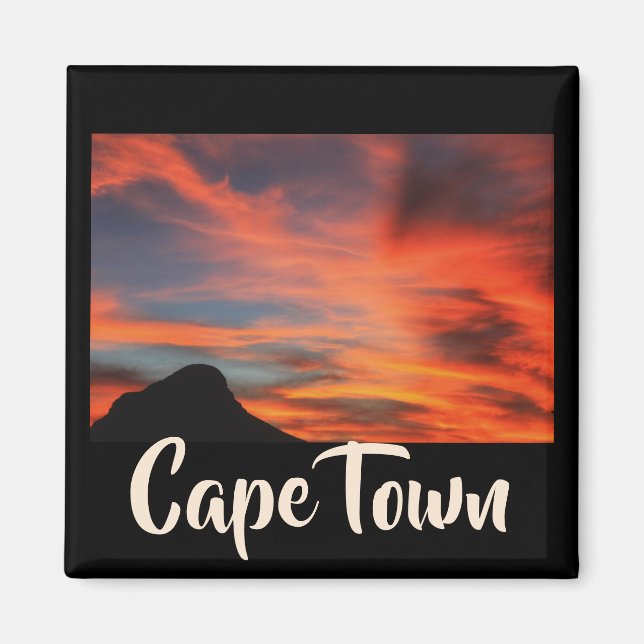 Imã Cidade do Cabo ZA África do Sul Magnet (Frente)