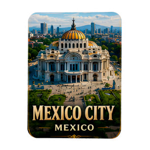 Ímã Cidade do México México Viagem Cidade Souvenir Lem