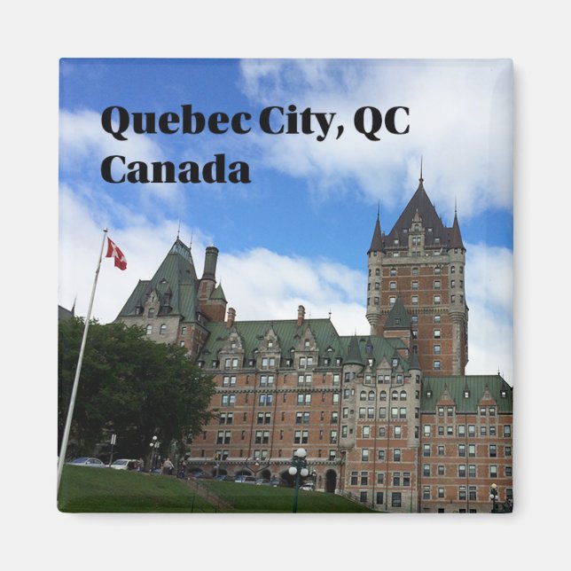 Imã Cidade do Quebeque - Magnet Turístico de Chateau F (Frente)