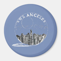 Cidade em uma tigela de vidro. Los Angeles