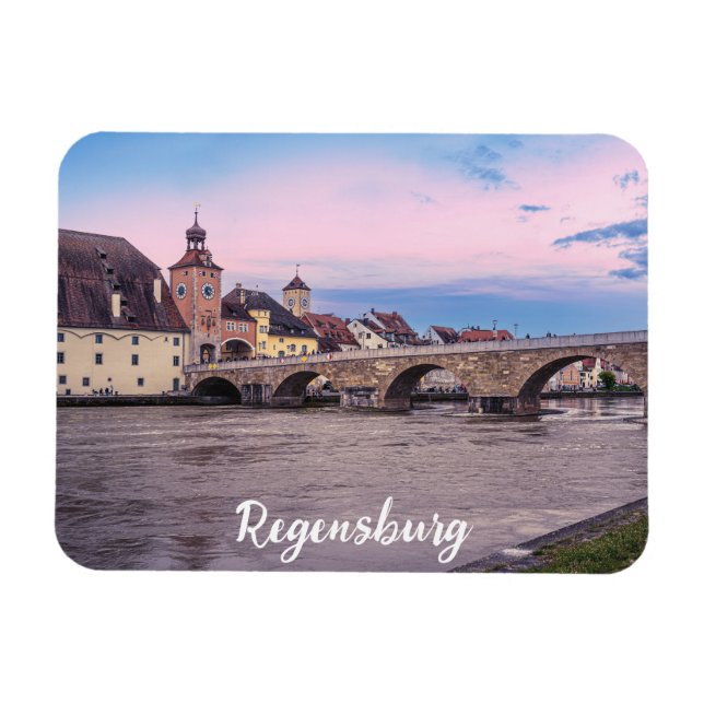 Ímã Cidade histórica de Regensburg, Alemanha (Horizontal)