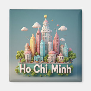 Imã Cidade Ho Chi Minh Vietnã Lembrança de Viagem 🗺️