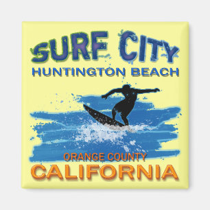 IMÃ CIDADE HUNTINGTON BEACH DO SURF