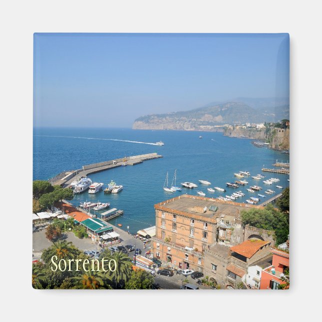 Imã Cidade italiana sunny Sorrento no dia tranquilo do (Frente)