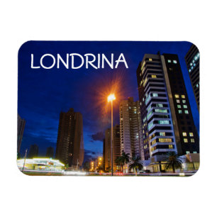 Ímã Cidade Londrina da noite