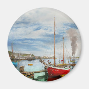 Imã Cidade - Mackinac Island MI - Cara náutico 1906